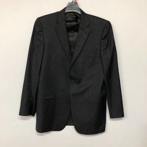 Burberry London Men Blazer Jacket Suit Top Size 42 Long 100% Wool M022 -15